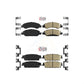 AmeriBRAKES Front Rear Ceramic Disc Brake Pads Kit For Chevrolet Silverado 1500 GMC Sierra Tahoe Suburban Yukon Cadillac XL Avalanche Escalade ESV EXT KNF-101252