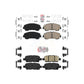 AmeriBRAKES Front Rear Ceramic Disc Brake Pads Kit For Nissan Rogue Sport Qashqai KNF-101264