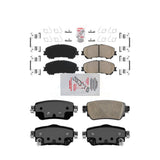 AmeriBRAKES Front Rear Ceramic Disc Brake Pads Kit For Nissan Rogue Sport Qashqai With Electric Parking KNF-101266