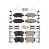 AmeriBRAKES Front Rear Ceramic Disc Brake Pads Kit For 2011-2015 Honda CR-Z KNF-101300