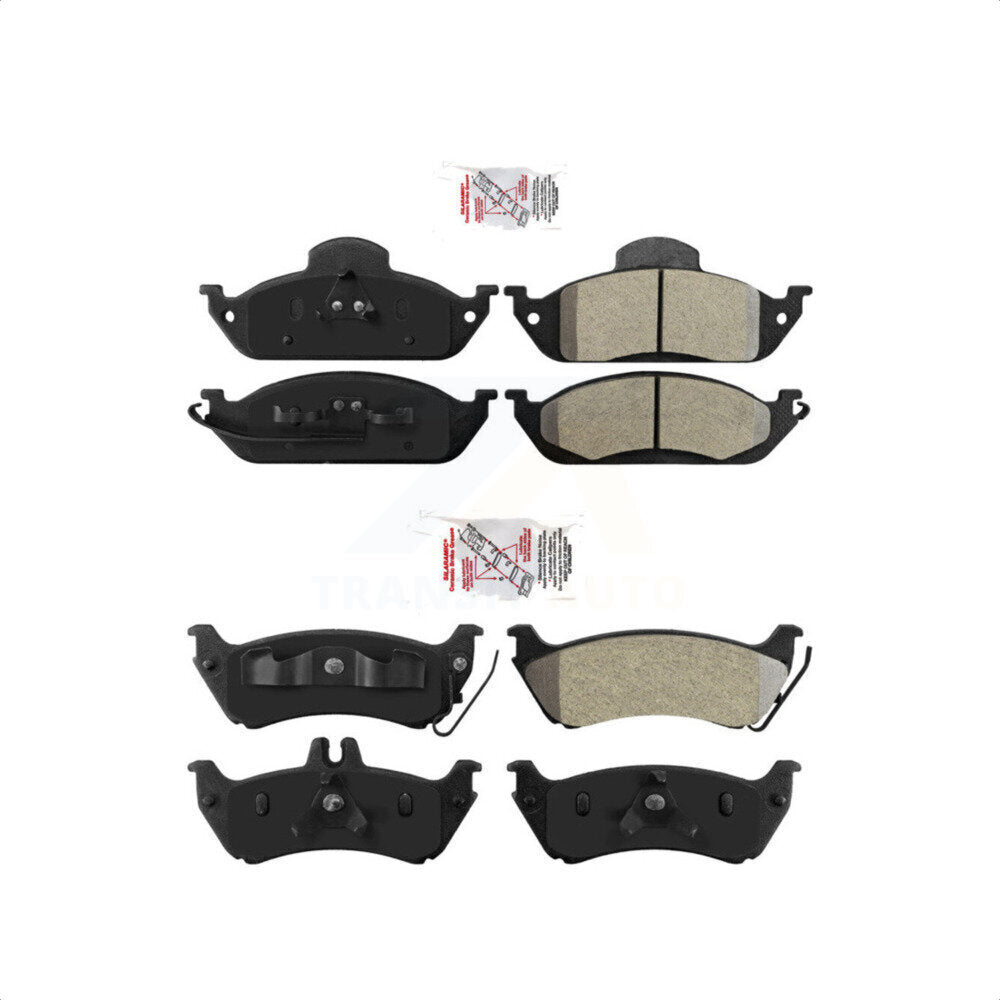 AmeriBRAKES Front Rear Semi-Metallic Disc Brake Pads Kit For Mercedes-Benz ML320 ML350 ML430 KNF-101305