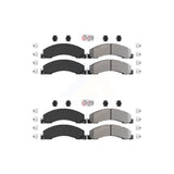 AmeriBRAKES Front Rear Semi-Metallic Disc Brake Pads Kit For Ram 5500 Dodge Sterling Truck 4500 Bullet 45 55 KNF-101321