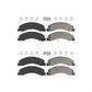 AmeriBRAKES Front Rear Semi-Metallic Disc Brake Pads Kit For Ram 5500 Dodge Sterling Truck 4500 Bullet 45 55 KNF-101324