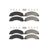 AmeriBRAKES Front Rear Semi-Metallic Disc Brake Pads Kit For Ram 5500 Dodge Sterling Truck 4500 Bullet 45 55 KNF-101324