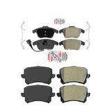 AmeriBRAKES Front Rear Semi-Metallic Disc Brake Pads Kit For Volkswagen Tiguan Audi Q3 Quattro KNF-101337