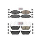 AmeriBRAKES Front Rear Ceramic Disc Brake Pads Kit For Ram 1500 Jeep Wagoneer KNF-101342