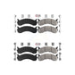 AmeriBRAKES Front Rear Semi-Metallic Disc Brake Pads Kit For 2011-2022 Ford F-59 Commercial Stripped Chassis 24000lbs To 26000lbs GVW KNF-101351