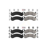 AmeriBRAKES Front Rear Semi-Metallic Disc Brake Pads Kit For 2011-2022 Ford F-59 Commercial Stripped Chassis 24000lbs To 26000lbs GVW KNF-101351