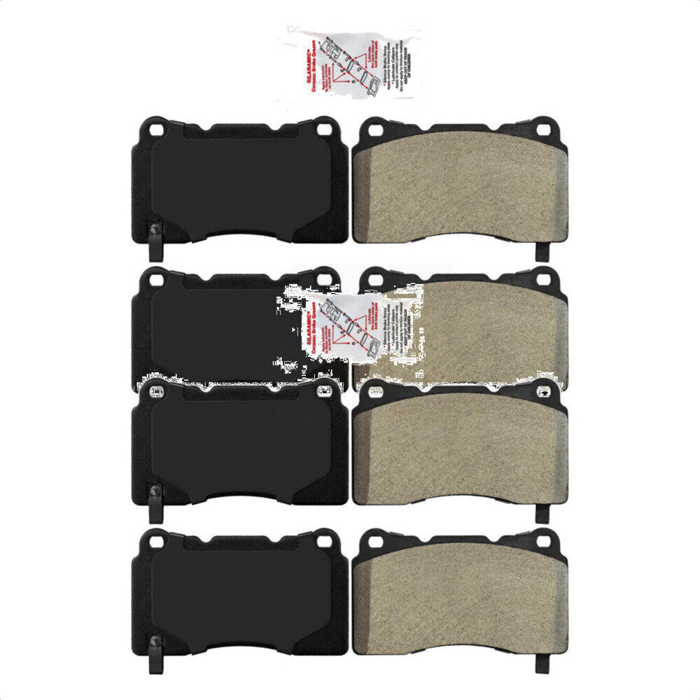 AmeriBRAKES Front Rear Semi-Metallic Disc Brake Pads Kit For 2005-2006 Ford GT KNF-101354
