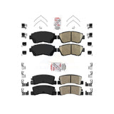 AmeriBRAKES Front Rear Ceramic Disc Brake Pads Kit For Toyota Camry Lexus ES300 Celica KNF-101361