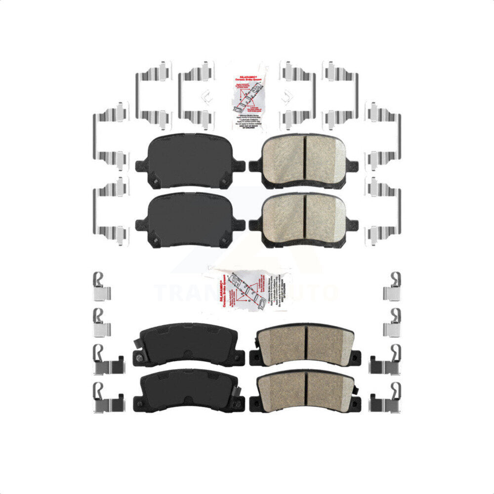 AmeriBRAKES Front Rear Ceramic Disc Brake Pads Kit For Toyota Camry Lexus RX300 ES300 Solara KNF-101362