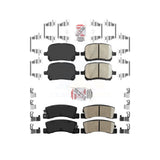 AmeriBRAKES Front Rear Ceramic Disc Brake Pads Kit For Toyota Camry Lexus RX300 ES300 Solara KNF-101362