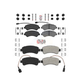 AmeriBRAKES Front Rear Semi-Metallic Disc Brake Pads Kit For Ram ProMaster 1500 2500 3500 KNF-101386
