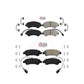 AmeriBRAKES Front Rear Semi-Metallic Disc Brake Pads Kit For Ram ProMaster 1500 2500 3500 KNF-101389