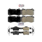AmeriBRAKES Front Rear Semi-Metallic Disc Brake Pads Kit For Mercedes-Benz S550 SL550 CL550 S600 S350 S400 CL600 S450 KNF-101405