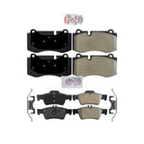 AmeriBRAKES Front Rear Semi-Metallic Disc Brake Pads Kit For Mercedes-Benz S550 SL550 CL550 S600 S350 S400 CL600 S450 KNF-101405