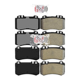 AmeriBRAKES Front Rear Semi-Metallic Disc Brake Pads Kit For Mercedes-Benz E55 AMG SLK55 S600 CL55 CLK55 CL600 KNF-101406
