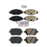 AmeriBRAKES Front Rear Ceramic Disc Brake Pads Kit For Volkswagen GTI Golf SportWagen Alltrack Passat KNF-101417