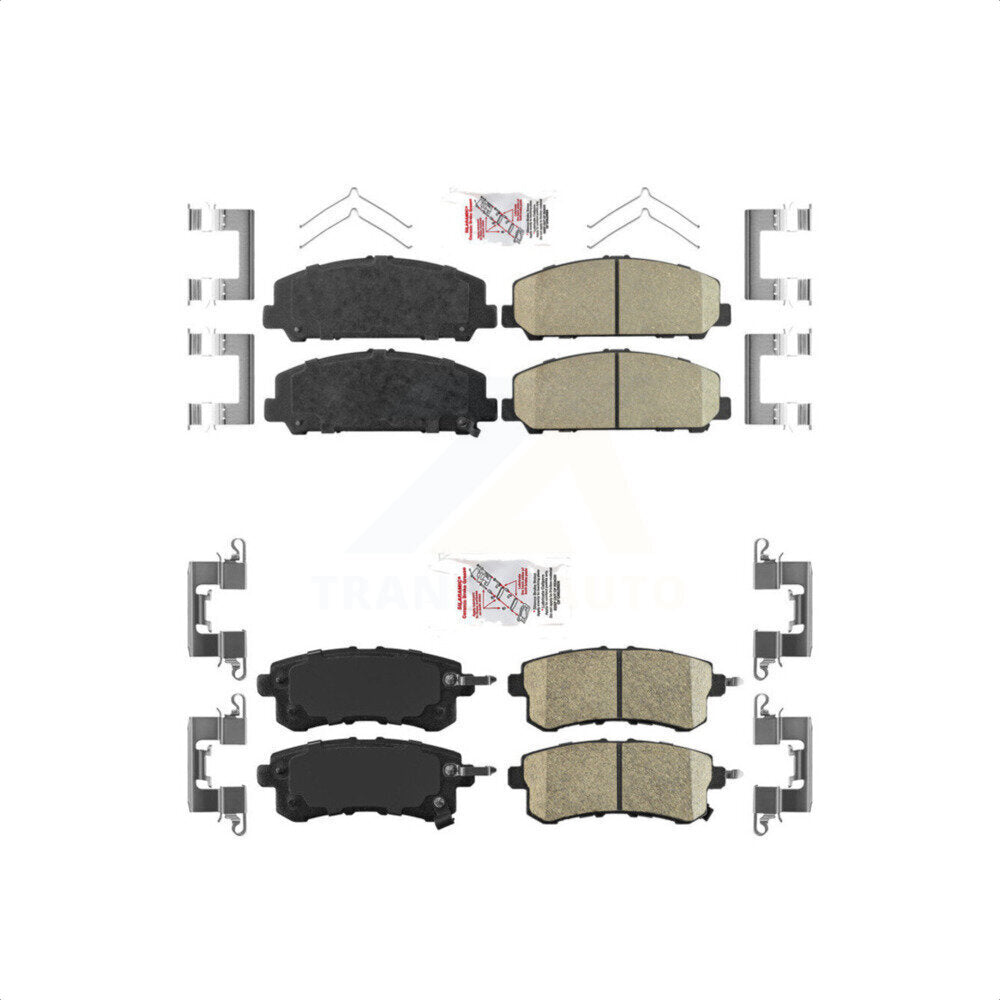 AmeriBRAKES Front Rear Ceramic Disc Brake Pads Kit For INFINITI Nissan Armada QX80 QX56 KNF-101421