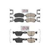 AmeriBRAKES Front Rear Ceramic Disc Brake Pads Kit For Subaru Forester Crosstrek Outback Legacy KNF-101433