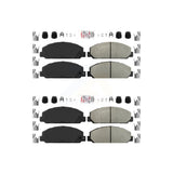 AmeriBRAKES Front Rear Semi-Metallic Disc Brake Pads Kit For 2012-2020 Hino 195 KNF-101450