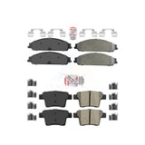 AmeriBRAKES Front Rear Semi-Metallic Disc Brake Pads Kit For Ford Five Hundred Freestyle Taurus Mercury Montego X Sable KNF-101459
