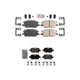 AmeriBRAKES Front Rear Ceramic Disc Brake Pads Kit For 2020 Chevrolet Malibu Power Parking KNF-101488