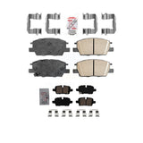 AmeriBRAKES Front Rear Ceramic Disc Brake Pads Kit For 2020 Chevrolet Malibu Power Parking KNF-101489
