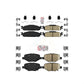 AmeriBRAKES Front Rear Ceramic Disc Brake Pads Kit For 2016 Ford Explorer Base With Heavy Duty Brakes KNF-101493
