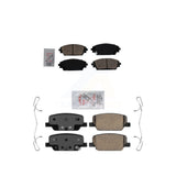 AmeriBRAKES Front Rear Ceramic Disc Brake Pads Kit For 2020-2022 Mazda CX-30 264.8mm Rotor or 302.7mm KNF-101494