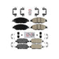 AmeriBRAKES Front Rear Ceramic Disc Brake Pads Kit For 2014-2020 INFINITI QX60 KNF-101505