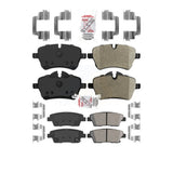 AmeriBRAKES Front Semi-Metallic Rear Ceramic Disc Brake Pads Kit For Mini Cooper Countryman Paceman KNF-101563