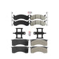 AmeriBRAKES Front Rear Semi-Metallic Disc Brake Pads Kit For 2010 IC Corporation CE School Bus Hydraulic hand brakes 73mm 2 Piston Caliper KNF-101574