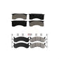 AmeriBRAKES Front Rear Semi-Metallic Disc Brake Pads Kit For 2010 IC Corporation CE School Bus Hydraulic hand brakes 66mm 2 Piston Caliper KNF-101580