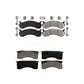 AmeriBRAKES Front Rear Semi-Metallic Disc Brake Pads Kit For 2010 IC Corporation CE School Bus Hydraulic hand brakes 73mm 2 Piston Caliper KNF-101581
