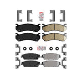 AmeriBRAKES Front Ceramic Rear Semi-Metallic Disc Brake Pads Kit For 2007 Chevrolet Silverado 1500 rear brakes KNF-101618