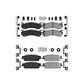 AmeriBRAKES Front Rear Semi-Metallic Disc Brake Pads Kit For 2007 Chevrolet Silverado 1500 rear brakes KNF-101620