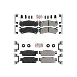 AmeriBRAKES Front Rear Semi-Metallic Disc Brake Pads Kit For 2007 Chevrolet Silverado 1500 rear brakes KNF-101620