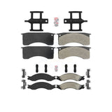 AmeriBRAKES Front Rear Semi-Metallic Disc Brake Pads Kit For 2009-2009 GMC Chevrolet C4500 Kodiak Topkick C5500 2 Piston Caliper Driveline Parking KNF-101638