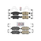 AmeriBRAKES Front Rear Ceramic Disc Brake Pads Kit For 2015 INFINITI Q60 Base Journey Premier Edition Without Sport Package KNF-101660