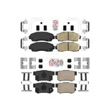 AmeriBRAKES Front Rear Ceramic Disc Brake Pads Kit For Honda Civic Acura RDX KNF-101681