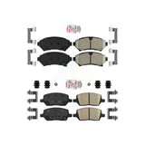 AmeriBRAKES Front Rear Ceramic Disc Brake Pads Kit For 2005 Pontiac Montana FWD KNF-101683
