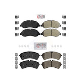 AmeriBRAKES Front Rear Semi-Metallic Disc Brake Pads Kit For Ford Transit-350 HD KNF-101687