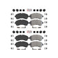 AmeriBRAKES Front Rear Semi-Metallic Disc Brake Pads Kit For W42 Workhorse Custom Chassis P32 KNF-101706