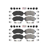 AmeriBRAKES Front Rear Semi-Metallic Disc Brake Pads Kit For W42 Workhorse Custom Chassis P32 KNF-101706
