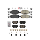 AmeriBRAKES Front Rear Ceramic Disc Brake Pads Kit For 2019 Toyota Corolla 1.8L With Electric Parking KNF-101709
