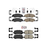 AmeriBRAKES Front Rear Ceramic Disc Brake Pads Kit For 2021-2023 Honda Odyssey KNF-101736
