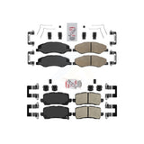 AmeriBRAKES Front Rear Ceramic Disc Brake Pads Kit For 2021-2023 Honda Odyssey KNF-101737