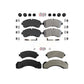 AmeriBRAKES Front Rear Semi-Metallic Disc Brake Pads Kit For 2005 Workhorse W42 52mm Caliper Piston KNF-101756