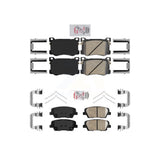 AmeriBRAKES Front Rear Ceramic Disc Brake Pads Kit For 2018 Genesis G80 3.3L with Turbocharged KNF-101765